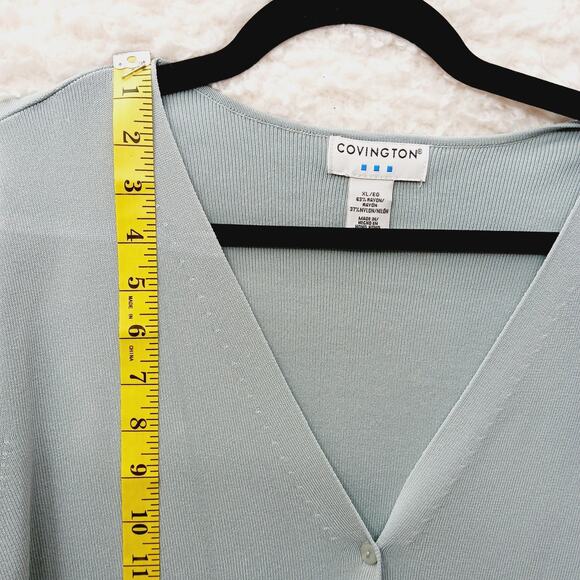 Sweater Cardigan Button XL Seafoam Minimalist Quiet Luxury Soft Girl Capsule - Picture 4 of 8